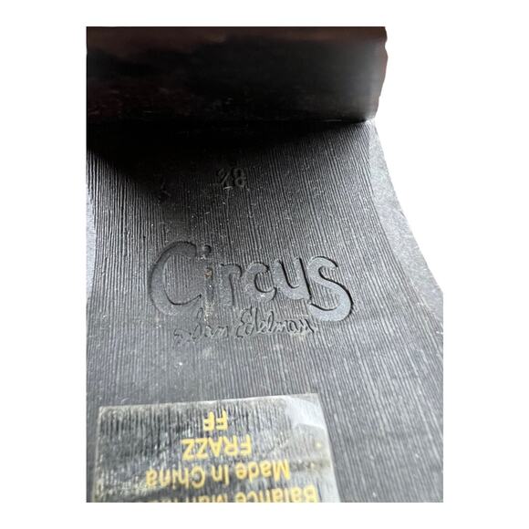 Circus Sam Edelman Black Boots Booties Stacked heel 8.5 - Picture 10 of 11